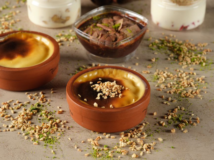 Pistachio Rice Pudding with almond crumble — food · Desserts