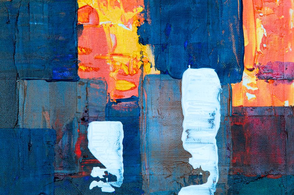 Acrylic Abstract Blocks with a gallery-worthy finish — diy-creativity · Art & Painting
