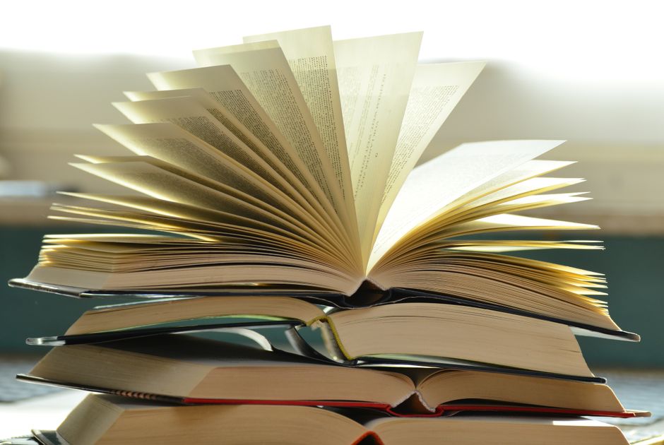 Book Stack using warm neutral tones — home · Living Rooms
