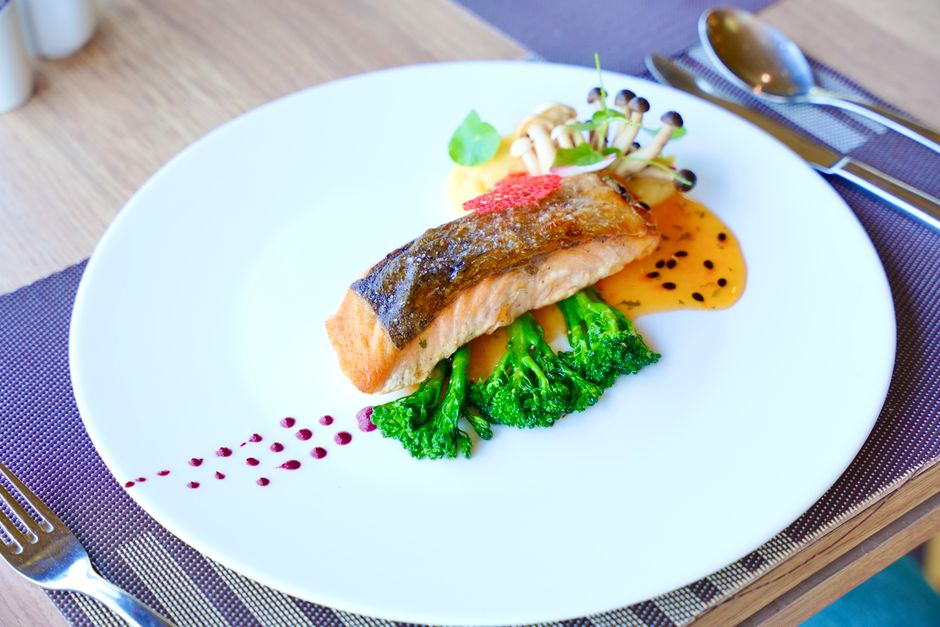 Miso Salmon with a creamy sauce — food · Recipes