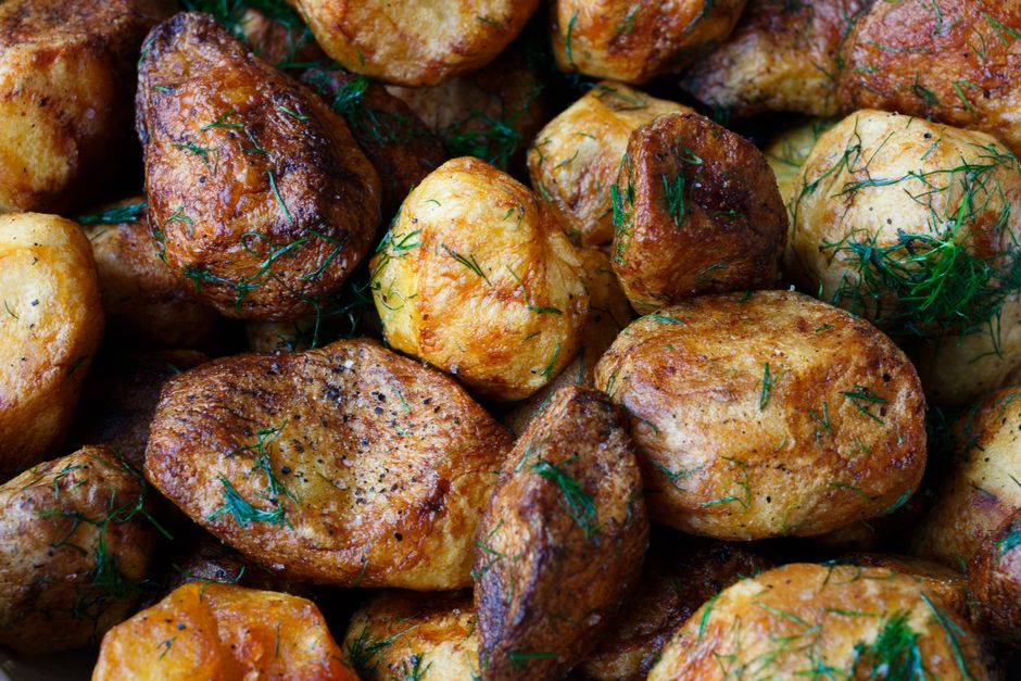 Greek Lemon Potatoes for a lighter plate — food · Dinner Ideas