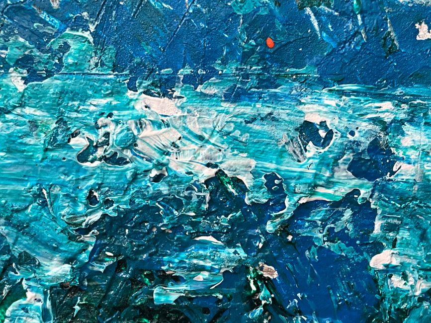 Palette-Knife Landscape using leftover materials — diy-creativity · Art & Painting