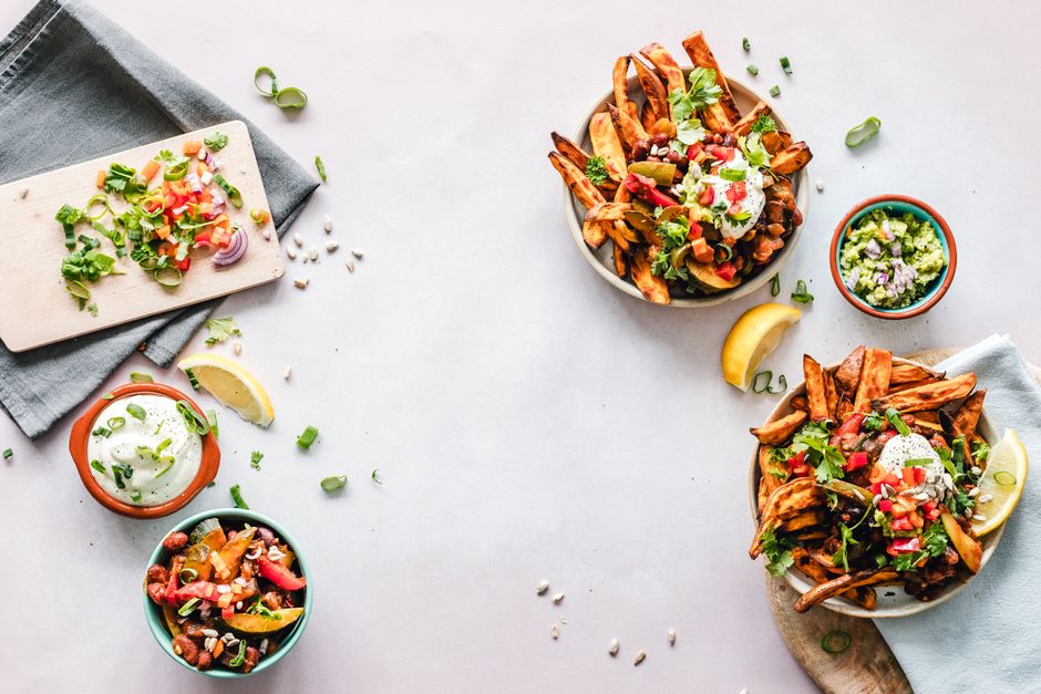 Sweet Potato Nachos with a crisp lettuce cup — food · Party Food