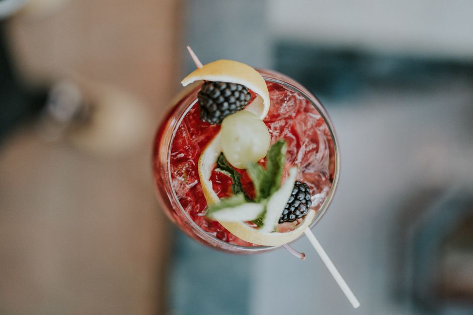 Blackberry Sage Cooler for a travel tumbler — food · Drinks