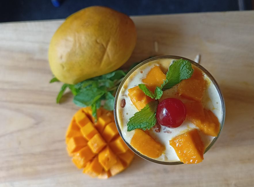 Mango Lassi for a café-style finish — food · Drinks
