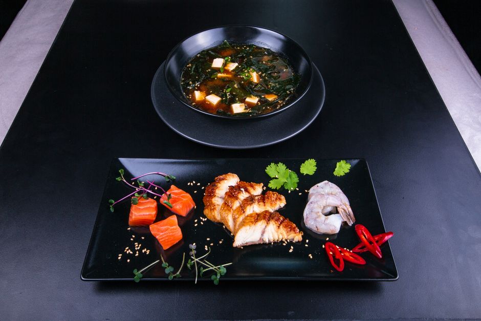 Miso Salmon with fresh seasonal vegetables — food · Recipes