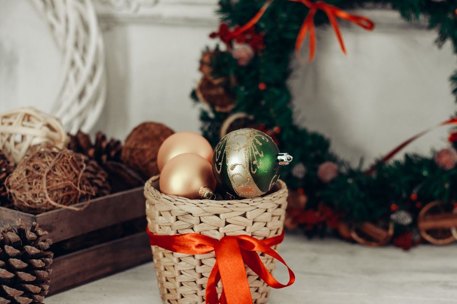 Holiday Movie Basket with a candlelit welcome — celebrations · Christmas