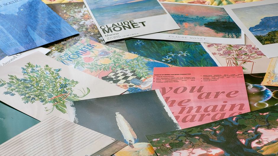 Collage Postcard with a personalized monogram — diy-creativity · Crafts