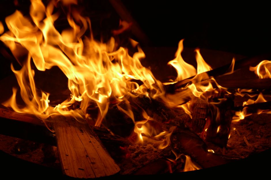 Fire-Pit Zone with a clever vertical solution — home · Garden & Outdoor