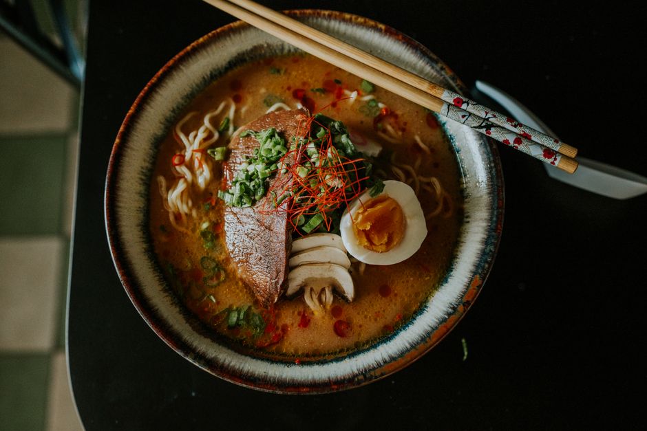Miso Mushroom Noodles with chili-lime flavor — food · Dinner Ideas