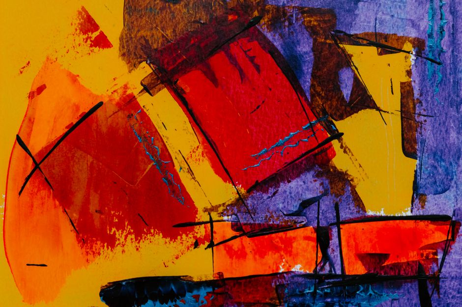 Acrylic Abstract Blocks for blocks experimenting color — diy-creativity · Art & Painting