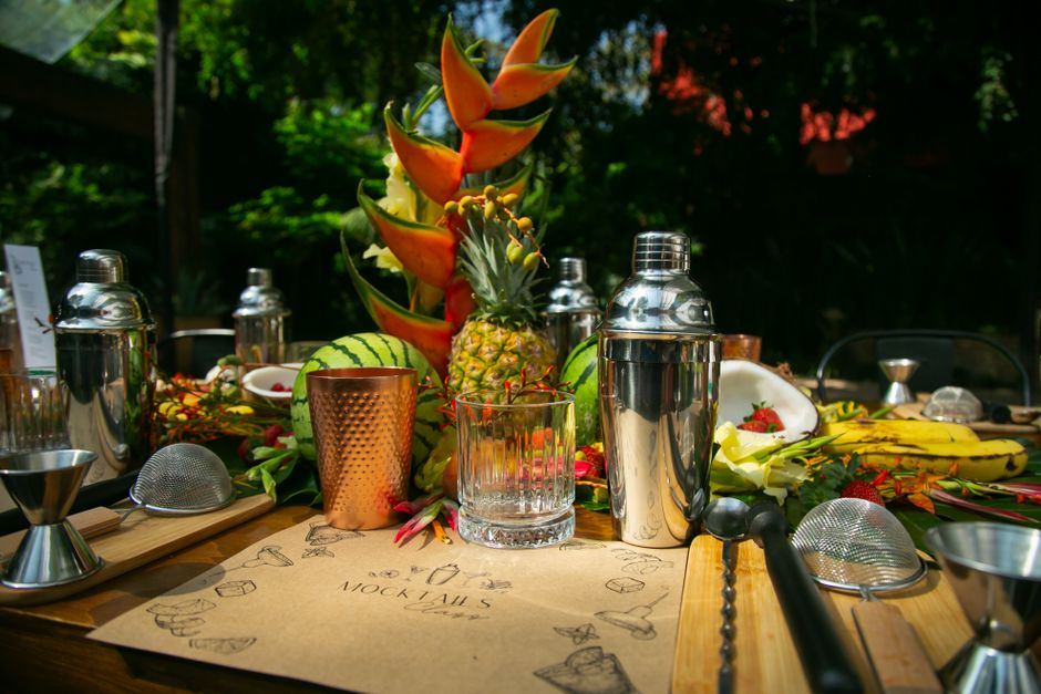 Signature Mocktail Station around a welcome drink — celebrations · Parties