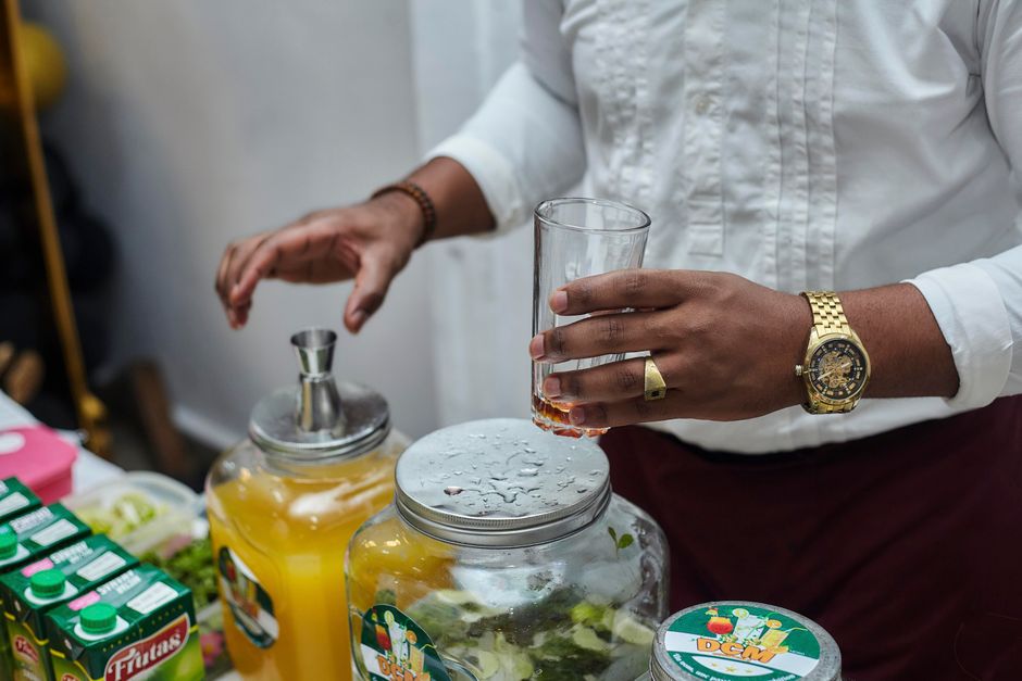 Signature Mocktail Station for a modern minimalist party — celebrations · Parties