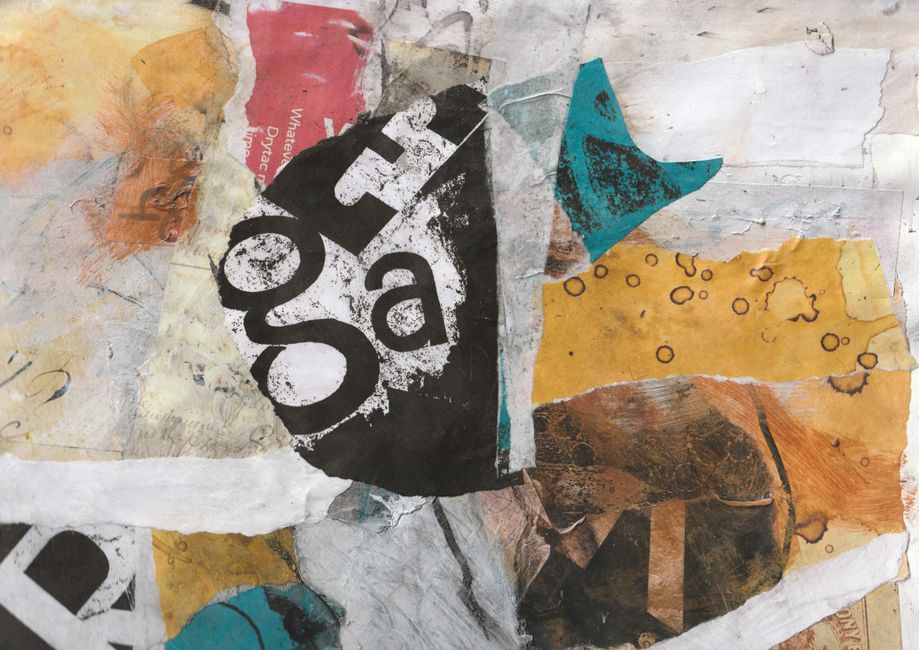 Collage Postcard using fabric scraps — diy-creativity · Crafts