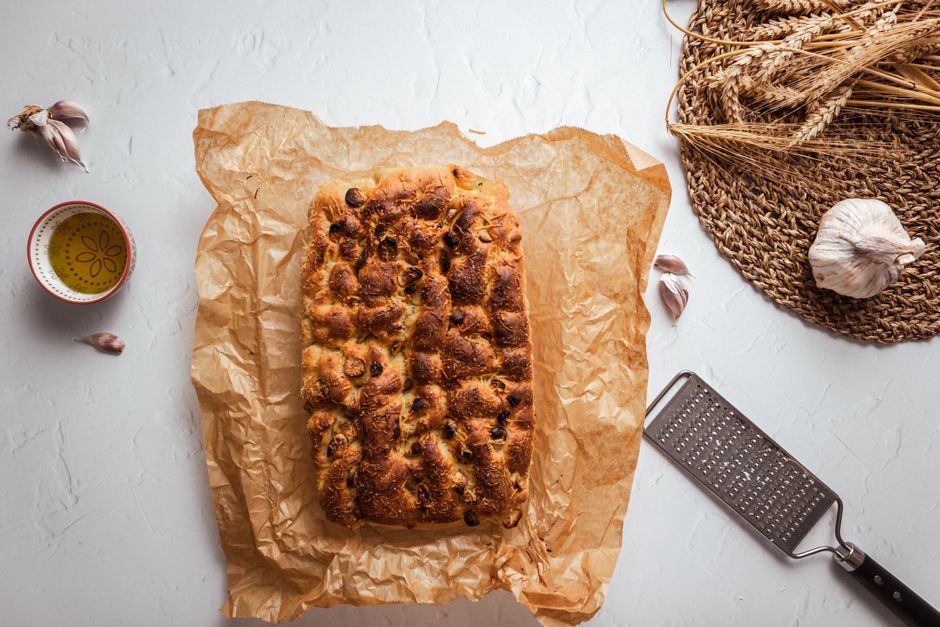 Focaccia — lemon loaf beginner with cinnamon sugar — food · Baking
