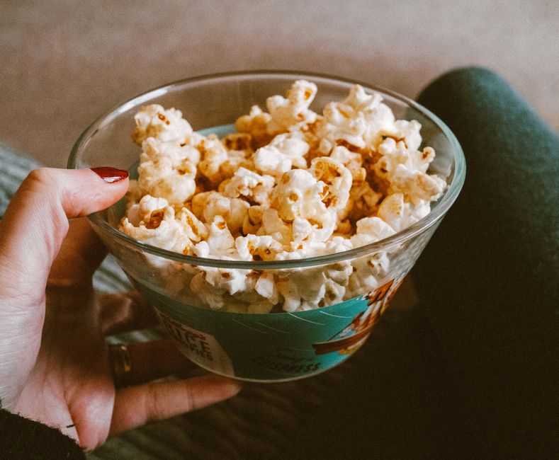 Parmesan Popcorn with chili-lime seasoning — food · Snacks