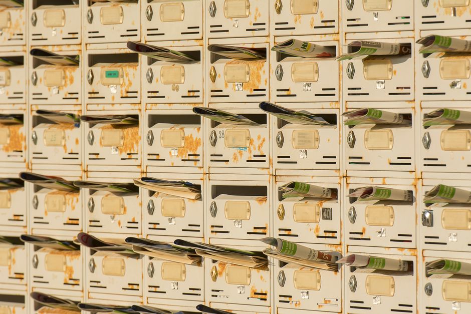 Mail Drop with a gallery-style arrangement — home · Organization
