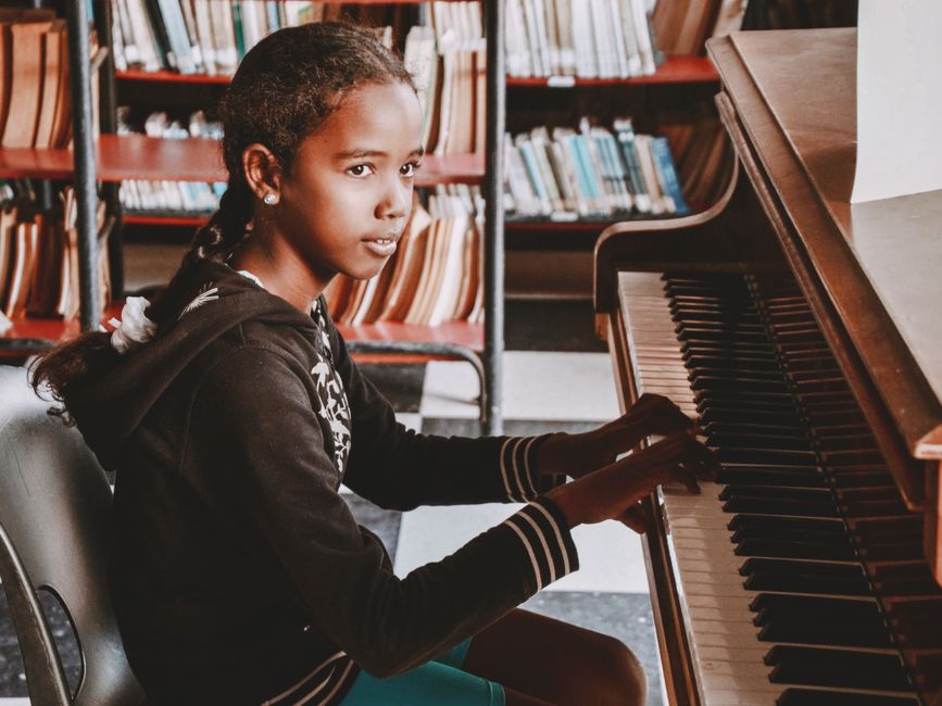Piano-Focused Playlist around a living-room setup — entertainment · Music