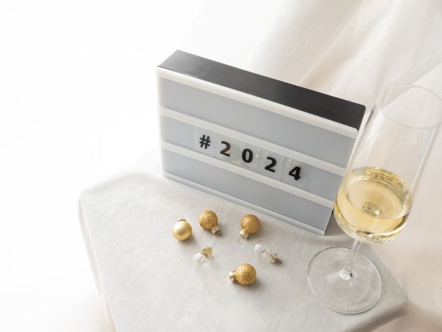 table new year's with a playful photo corner — celebrations · New Year's