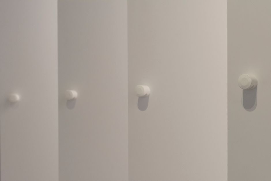 Closet Dividers with one sculptural accent — home · Organization