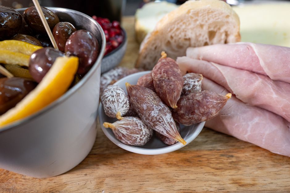 Mediterranean Snack Board with a guest-friendly serving order — food · Food & Hosting