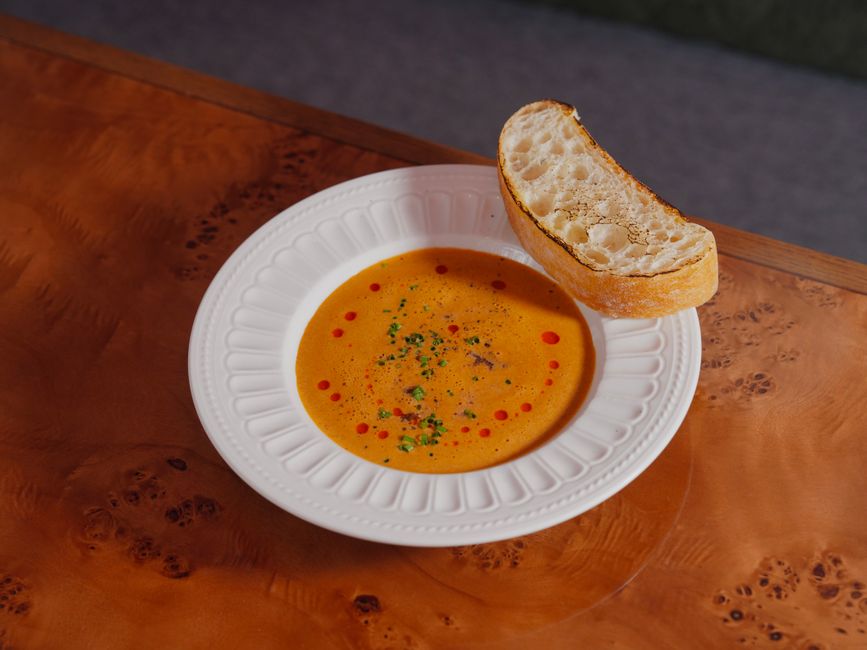 Soup-and-Bread Table for a game night — food · Food & Hosting