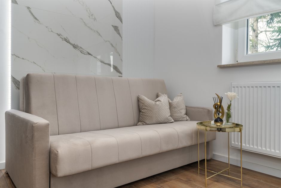 Side Table with one sculptural accent — home · Living Rooms