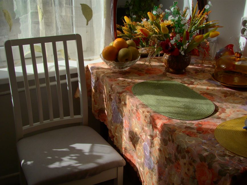 Fruit-at-Eye-Level Setup — sunlight break easier with a gentle stretch — wellness · Healthy Habits