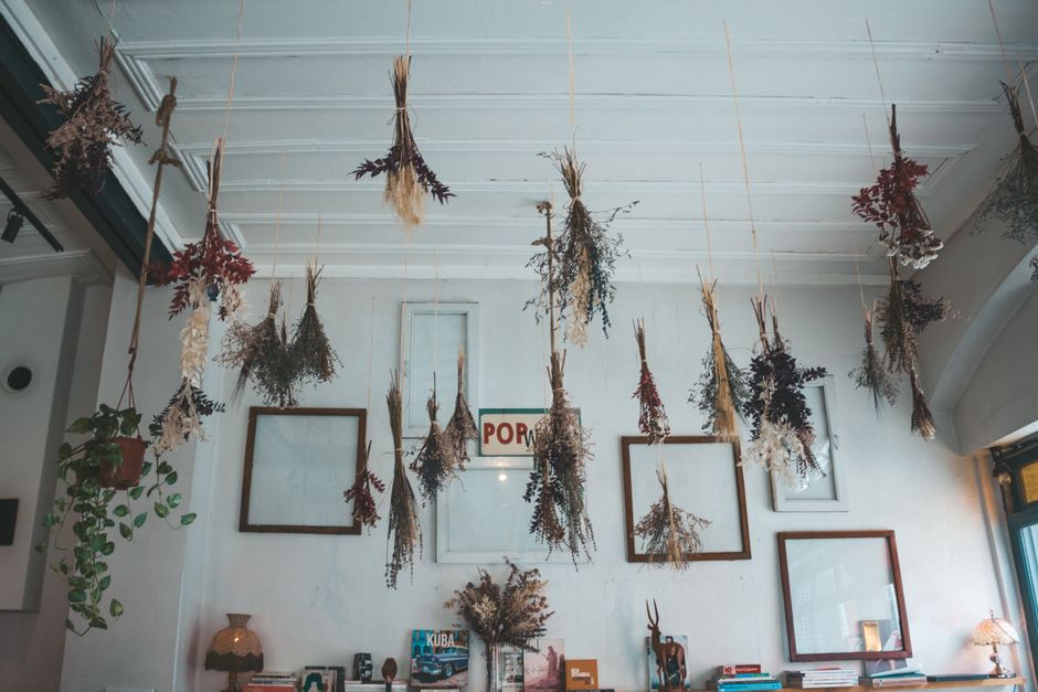 Dried Flower Mobile with a layered-paper effect — diy-creativity · Handmade Decor