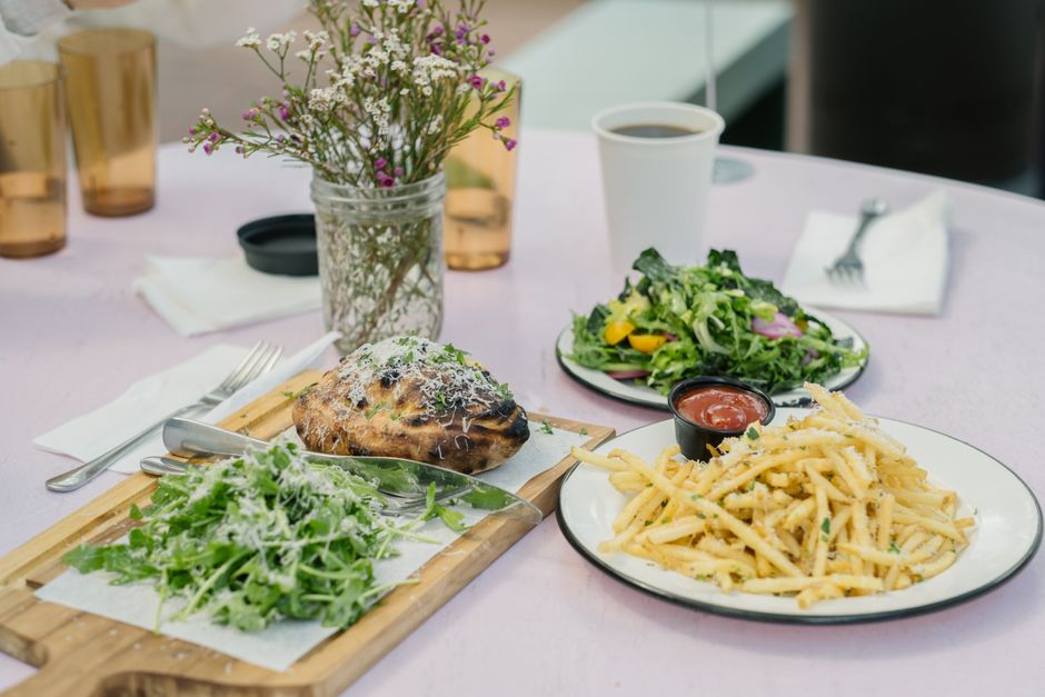 Pasta Night Spread with a vegetarian option — food · Food & Hosting