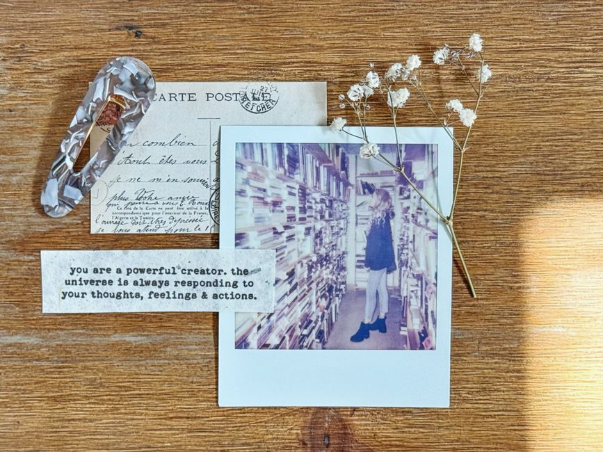 Collage Postcard with a hand-lettered element — diy-creativity · Crafts