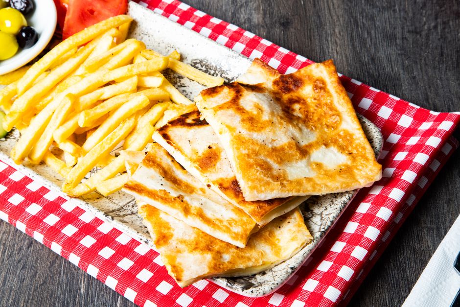 Mini Quesadillas for a make-ahead tray — food · Party Food