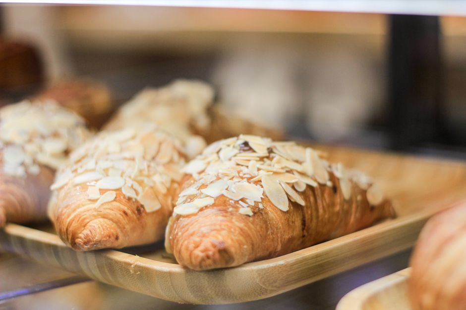 Almond Croissants for a gift box — food · Baking