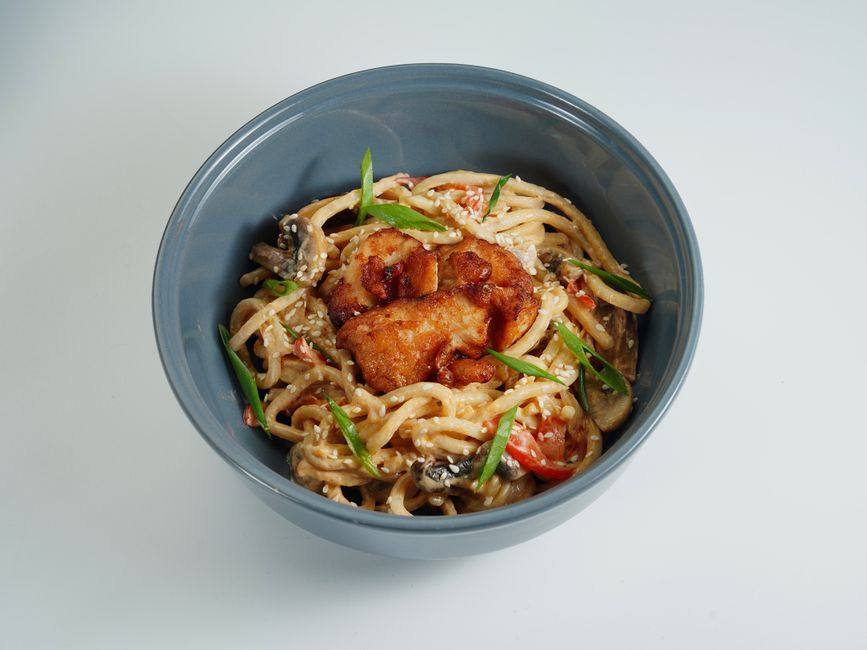 Miso Mushroom Noodles with ginger-sesame glaze — food · Dinner Ideas