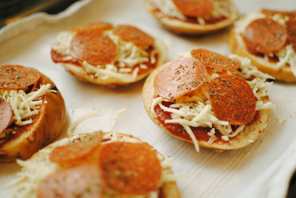 Mini Bagel Board with jam and mascarpone — food · Breakfast & Brunch