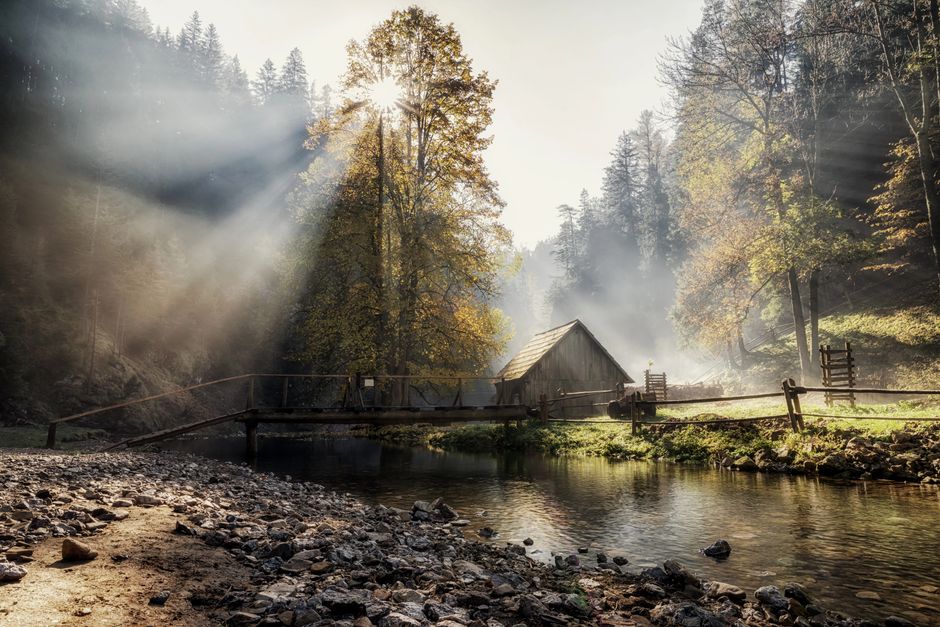 Cabin Morning around a neighborhood market — travel · Weekend Getaways