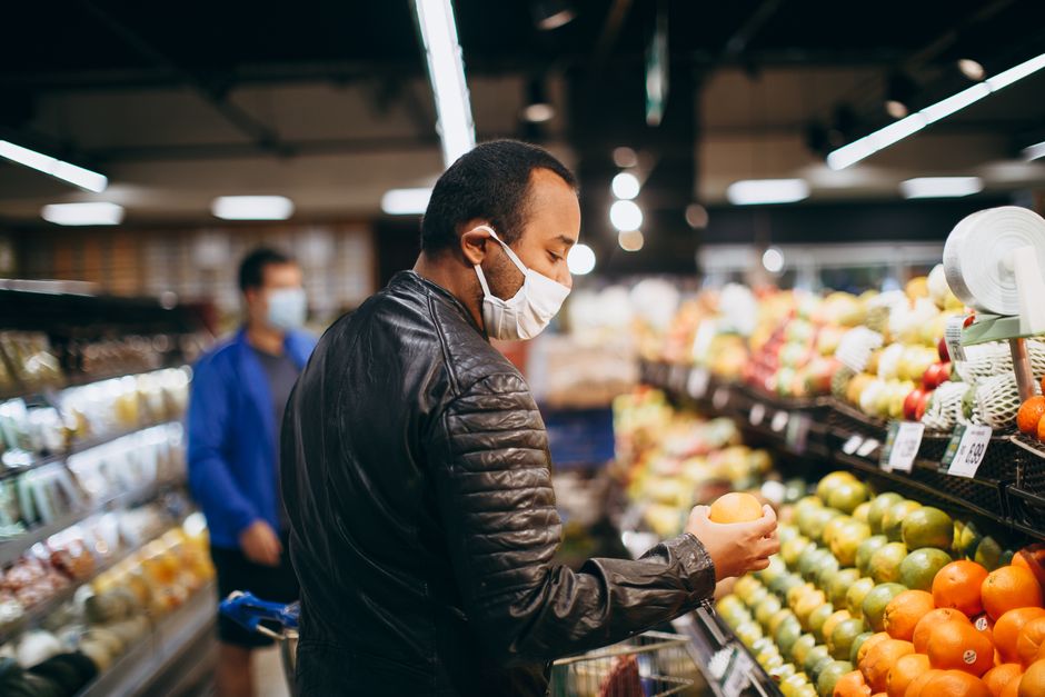 Fresh-Flower Grocery Stop with a hydration cue — wellness · Feel-Good Activities