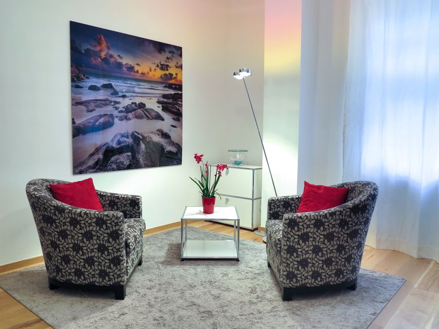 Floor Lamp with coordinated hardware — home · Living Rooms