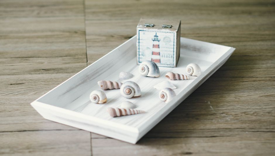 Old-Frame Tray with a simple stencil — diy-creativity · Upcycling