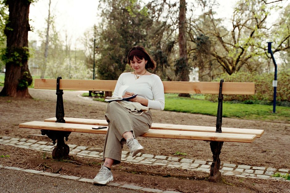 Park Bench Reading Stop with a slower second day — travel · Solo Travel