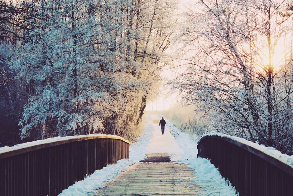 Sunrise Walk with a hydration cue — wellness · Walking & Outdoor