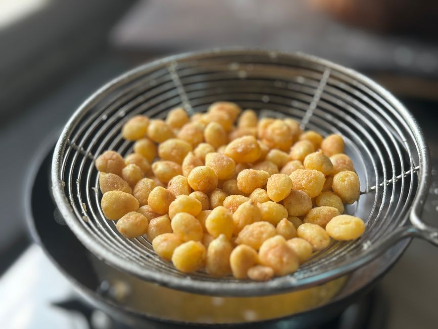 Crispy Corn Fritters with a crunchy topping — food · Party Food