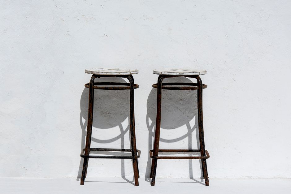 Small Stool with a cozy corner detail — home · Bathrooms