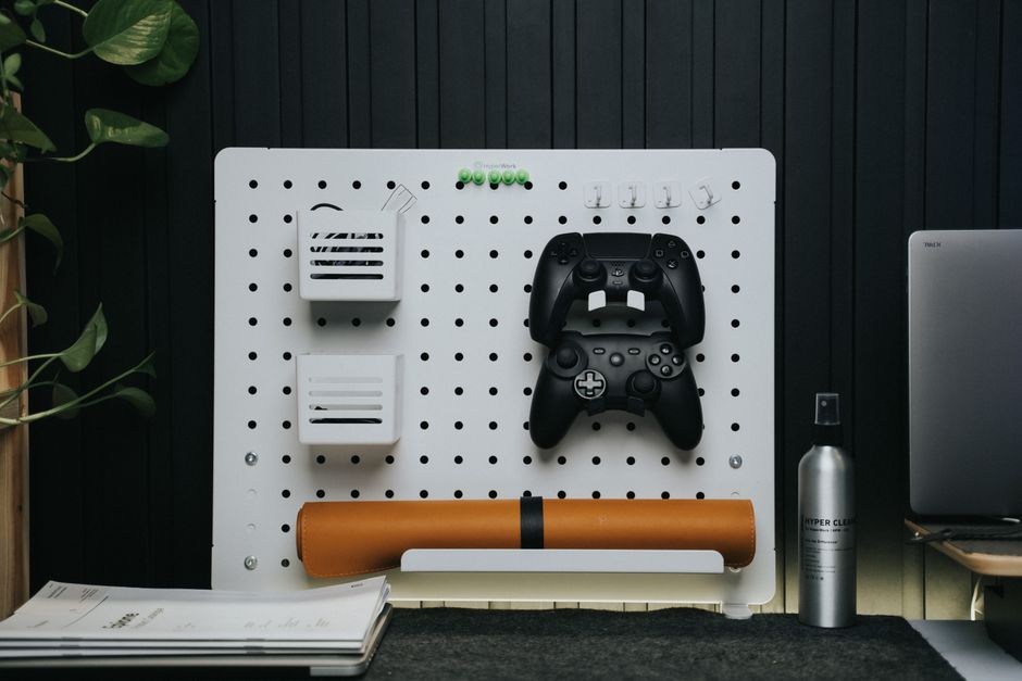 Pegboard Organizer using scrap material — home · DIY