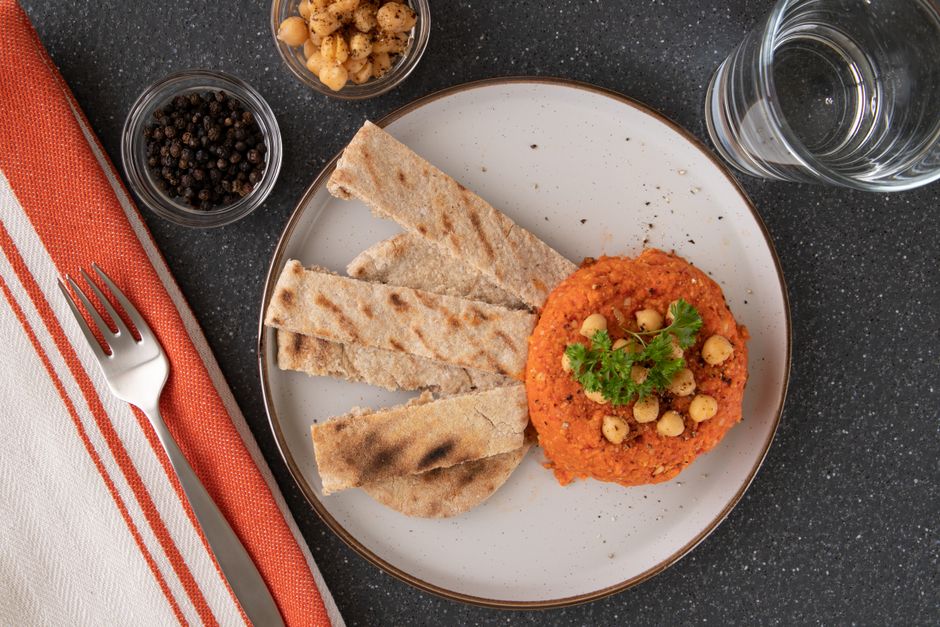 Harissa Chickpea Skillet for family style tables — food · Dinner Ideas