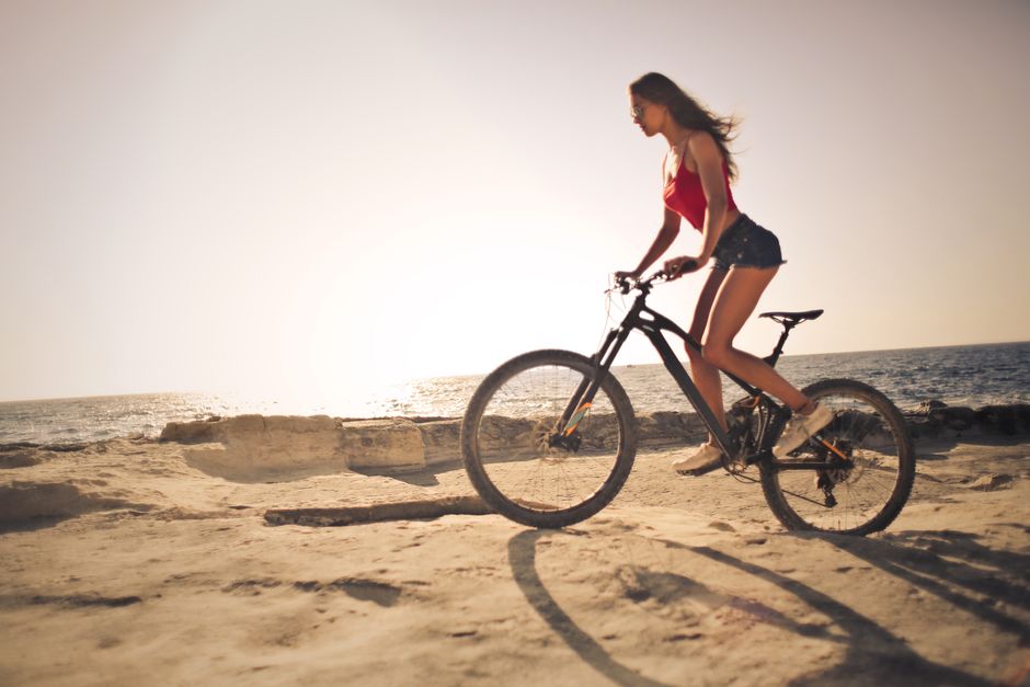 Coastal Bike Ride near a quiet beach access — travel · Beach Vacations