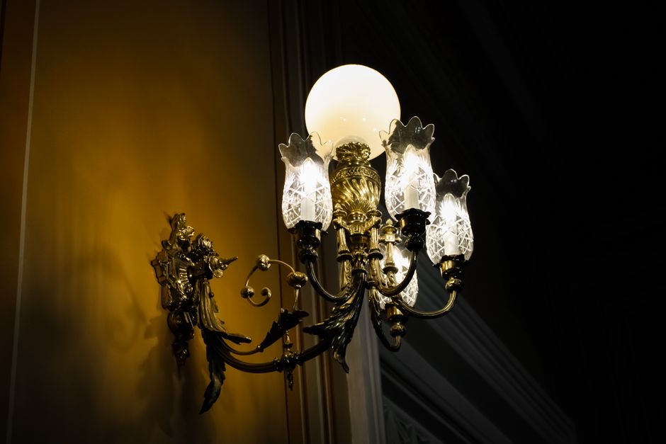 Wall Sconce with a vintage-modern mix — home · Bathrooms