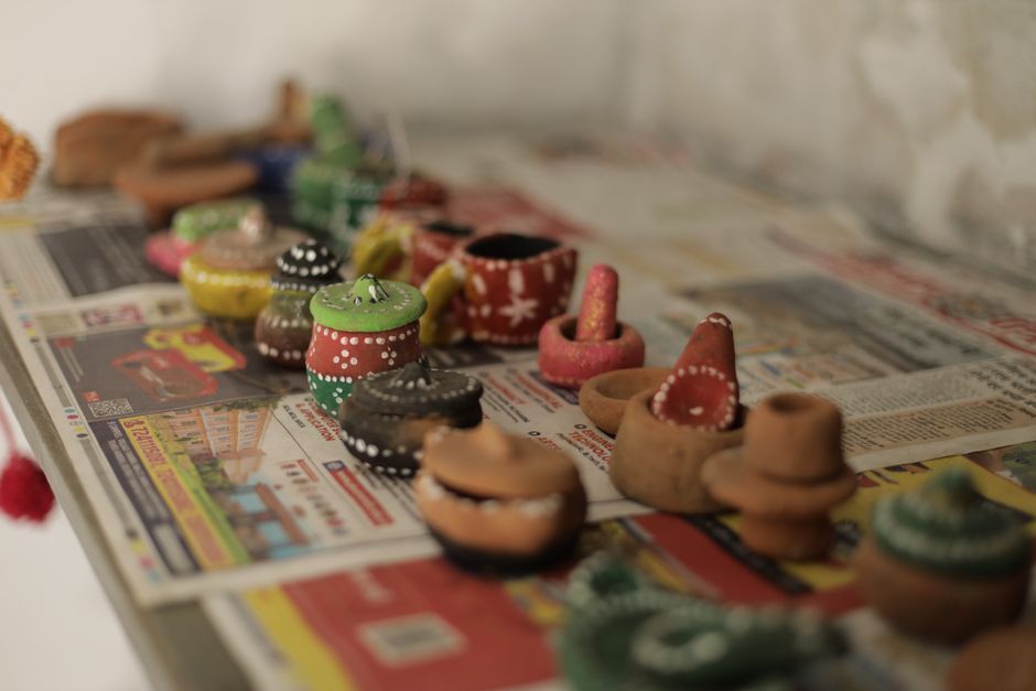 Mini Paper Village using thrifted fabric — diy-creativity · Paper Crafts