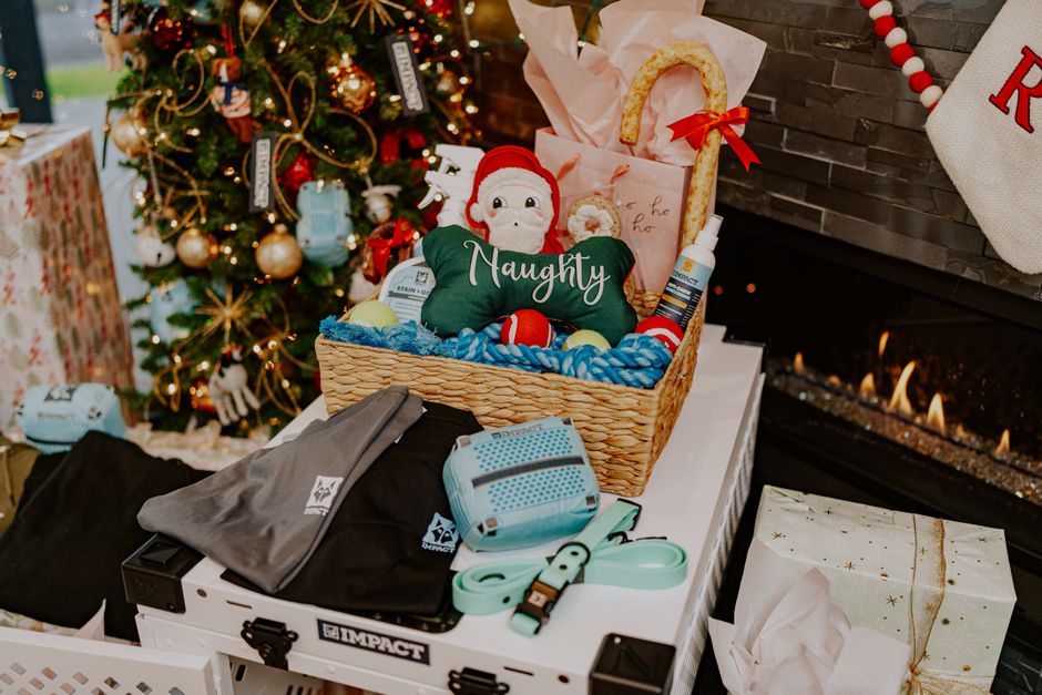 Holiday Movie Basket with a playful photo corner — celebrations · Christmas