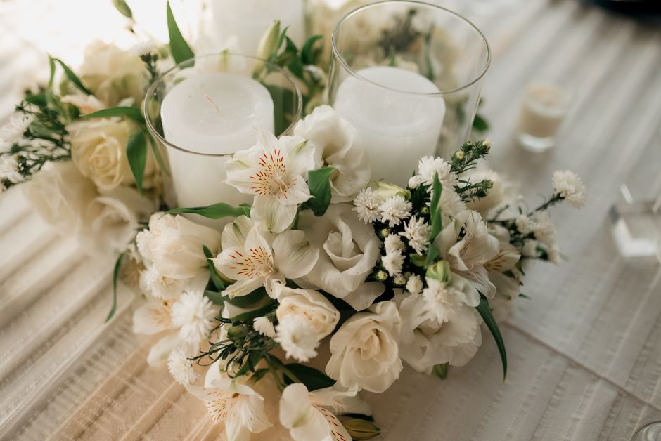 Flower-Free Centerpiece around a shared activity — celebrations · Valentine's Day